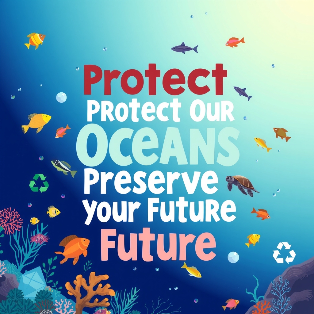 generate a public welfare poster about the ocean by मुफ्त एआई छवि जनरेटर - बिना लॉगिन के✨ | AIGAZOU