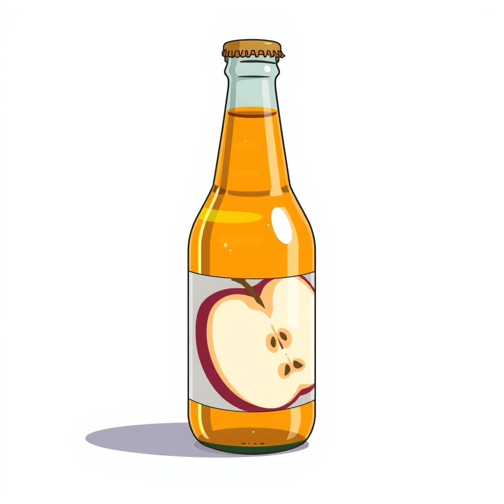 pet bottle beverage apple label by मुफ्त एआई छवि जनरेटर - बिना लॉगिन के✨ | AIGAZOU