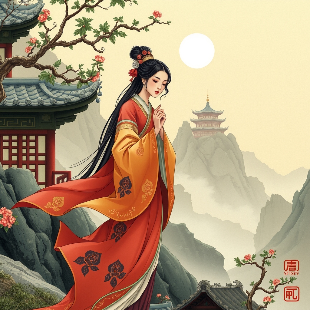 chinese songstress historical paintings by मुफ्त एआई छवि जनरेटर - बिना लॉगिन के✨ | AIGAZOU