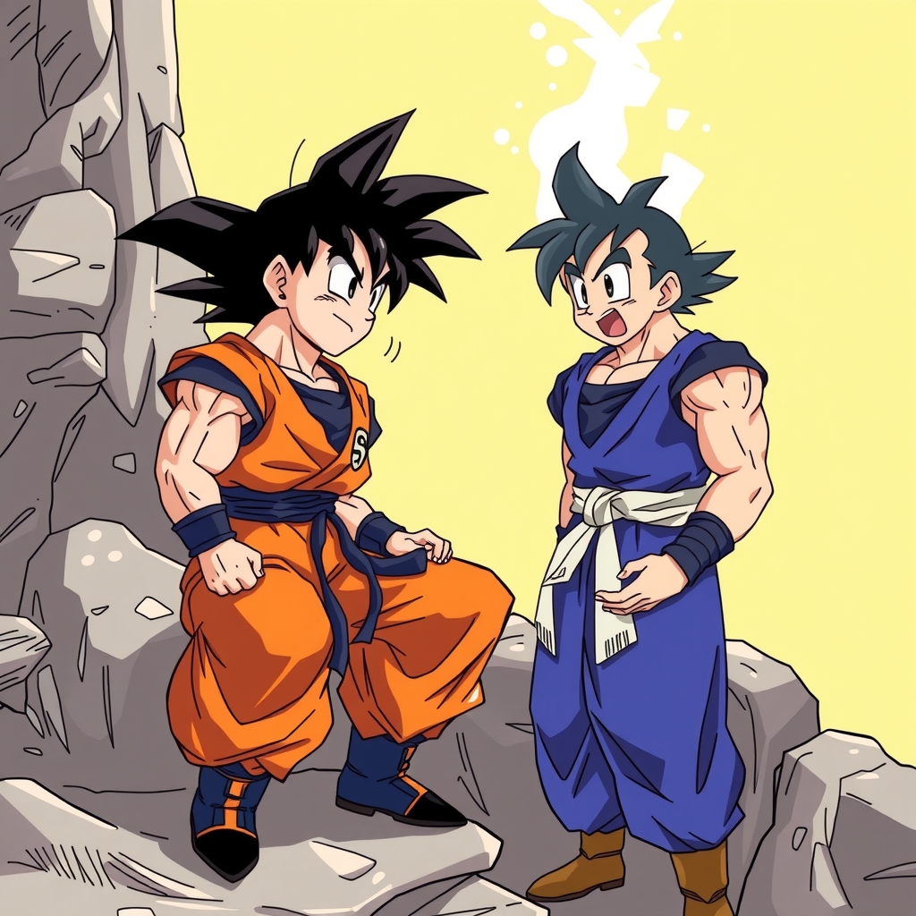 vegeta et goku conte broly by मुफ्त एआई छवि जनरेटर - बिना लॉगिन के✨ | AIGAZOU