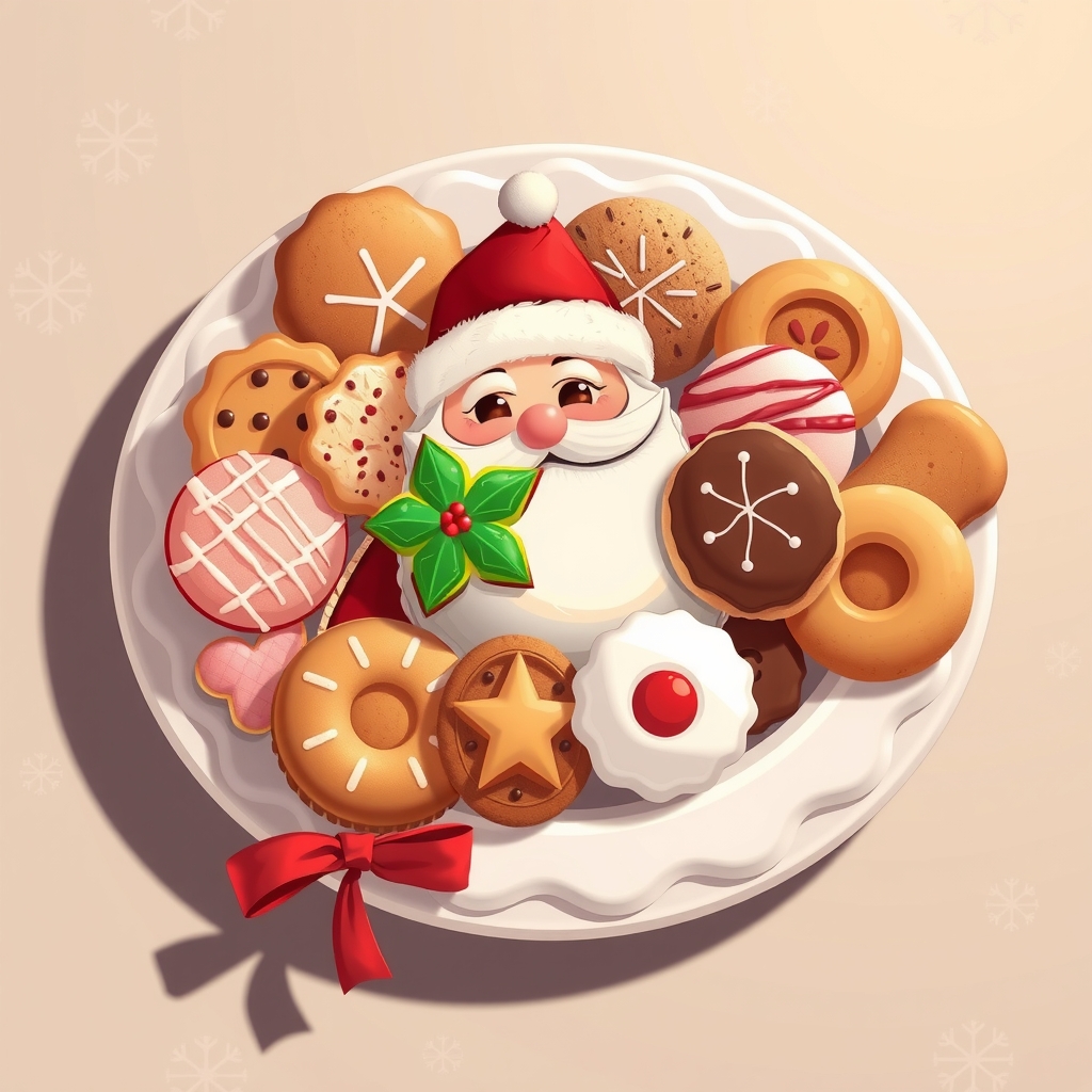 biscuits for santa claus by मुफ्त एआई छवि जनरेटर - बिना लॉगिन के✨ | AIGAZOU