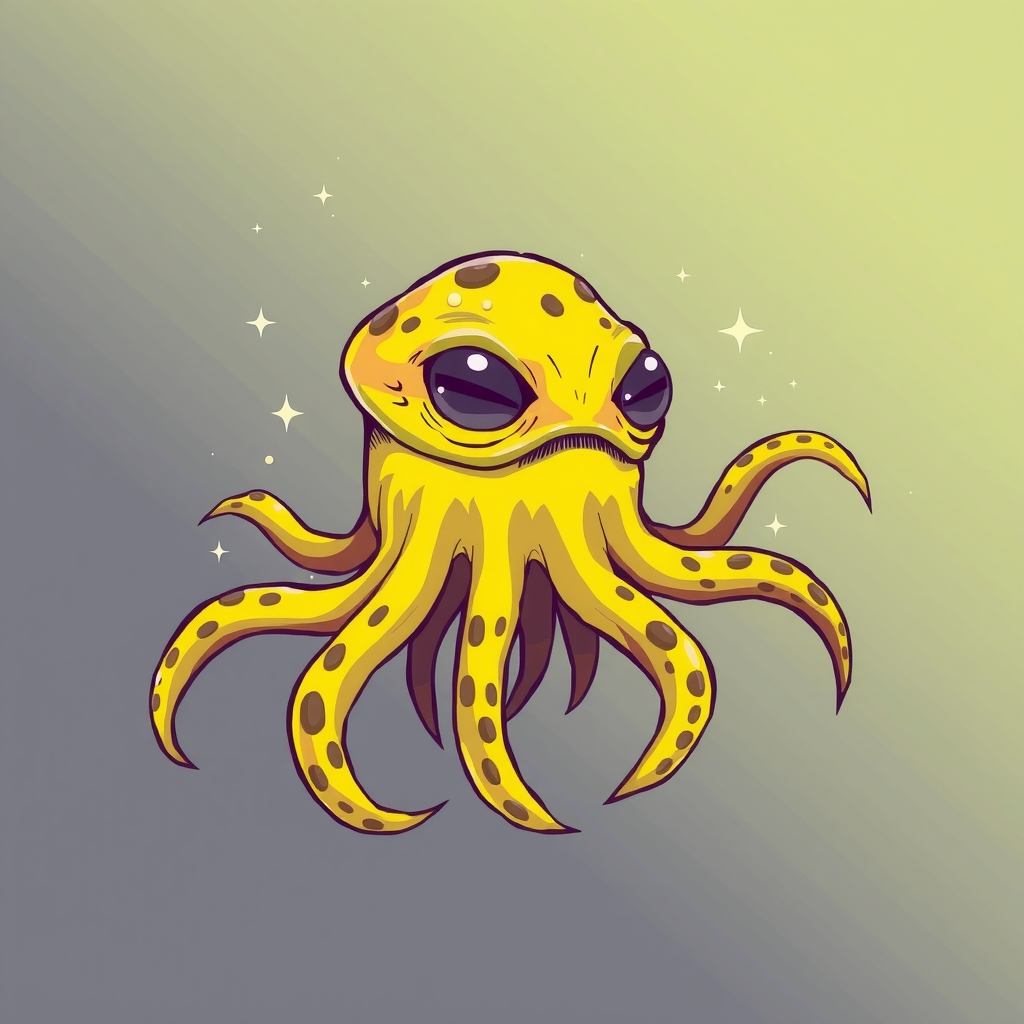 a yellow alien animal with spotted tentacles by मुफ्त एआई छवि जनरेटर - बिना लॉगिन के✨ | AIGAZOU