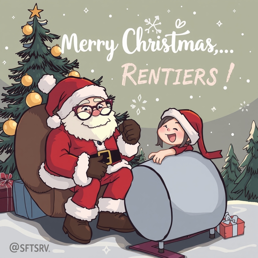 merry christmas rentier by मुफ्त एआई छवि जनरेटर - बिना लॉगिन के✨ | AIGAZOU