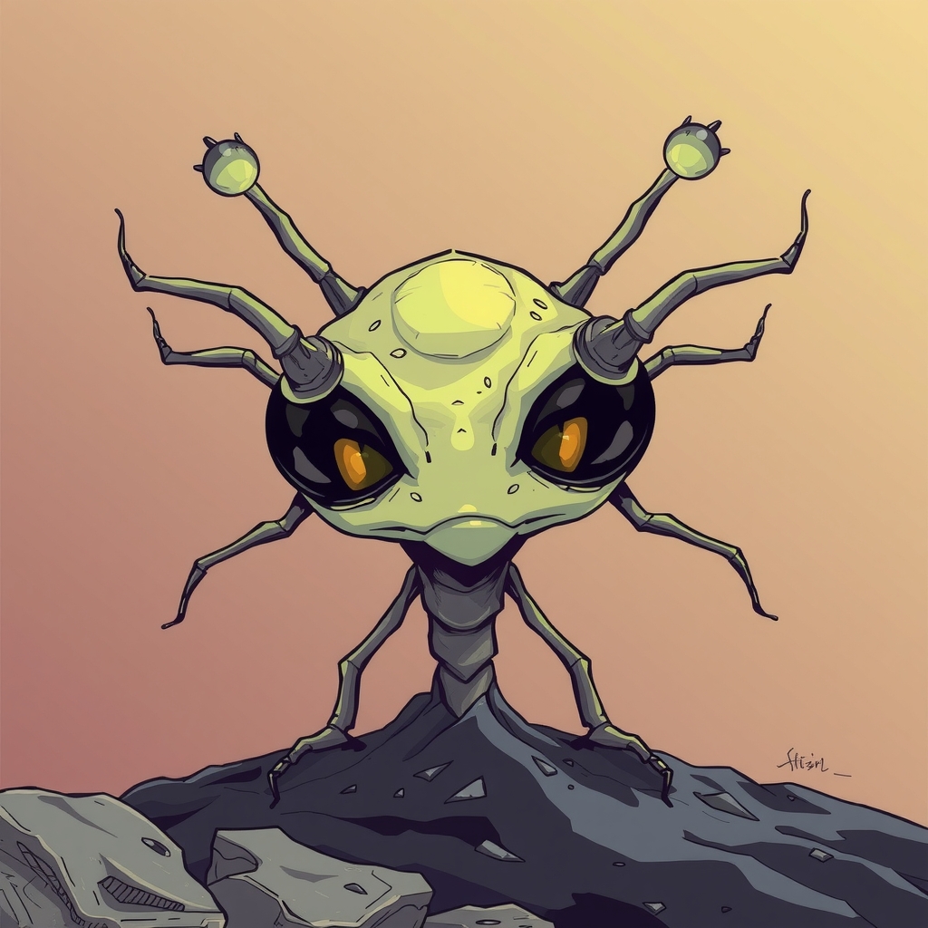 an alien animal rose with eyes on its antennae by मुफ्त एआई छवि जनरेटर - बिना लॉगिन के✨ | AIGAZOU