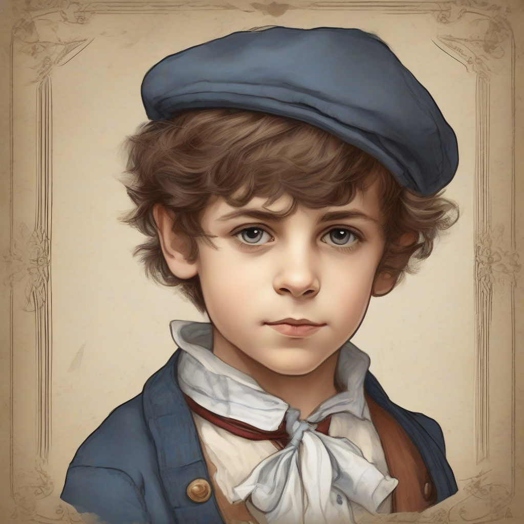 a french boy from the game of 7 families by 免费AI图像生成工具 | AIGAZOU