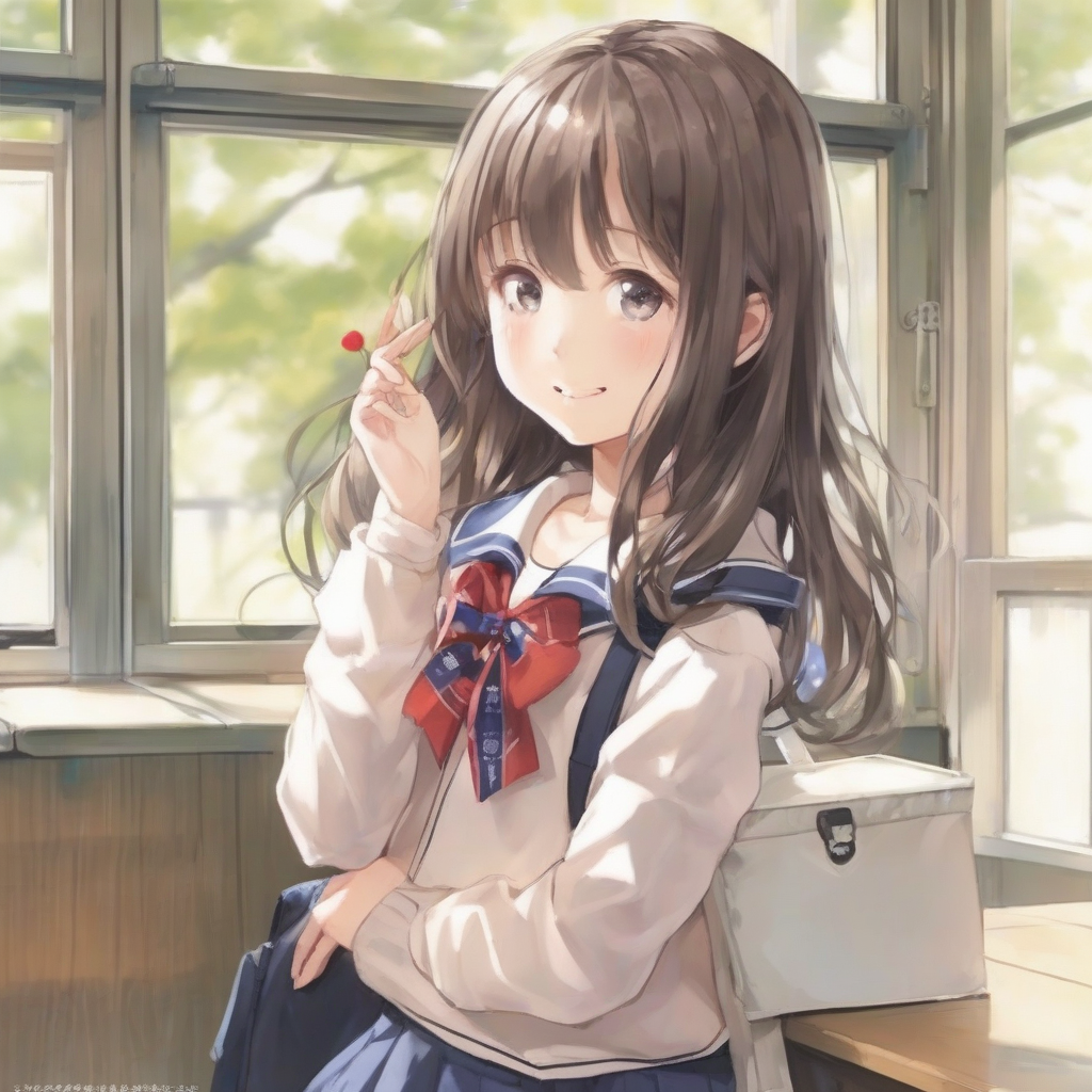 the girl chosen as japans cutest middle schooler by Générateur d'images par IA gratuit - Aucune connexion nécessaire✨ | AIGAZOU