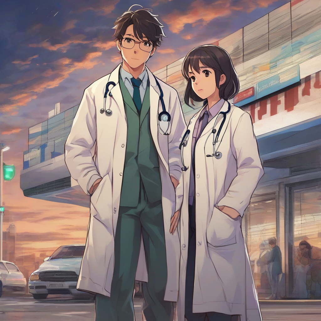 young doctor coat couple by मुफ्त एआई छवि जनरेटर - बिना लॉगिन के✨ | AIGAZOU