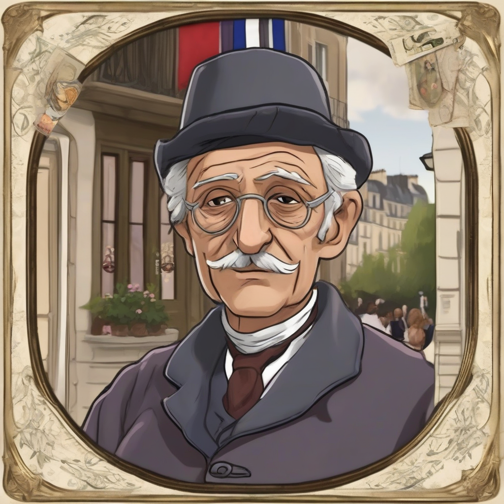 french grandfather parisian game card by मुफ्त एआई छवि जनरेटर - बिना लॉगिन के✨ | AIGAZOU