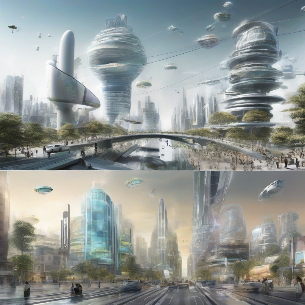 future city concept ai generated art by मुफ्त एआई छवि जनरेटर - बिना लॉगिन के✨ | AIGAZOU