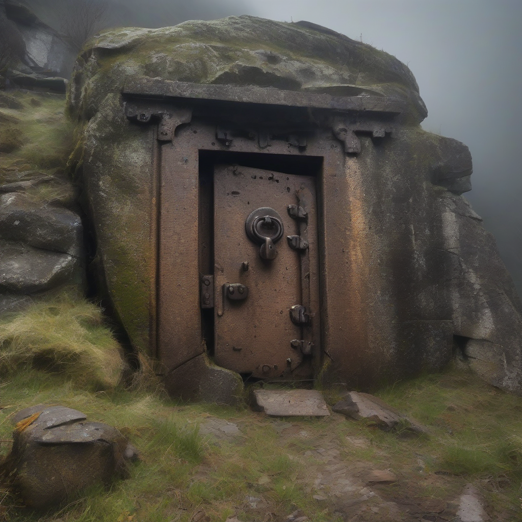 ancient granite vault eroded hillside by मुफ्त एआई छवि जनरेटर - बिना लॉगिन के✨ | AIGAZOU