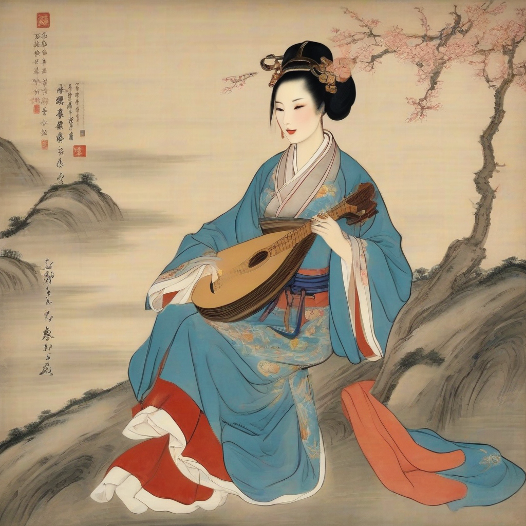 chinese song diva historical painting by मुफ्त एआई छवि जनरेटर - बिना लॉगिन के✨ | AIGAZOU