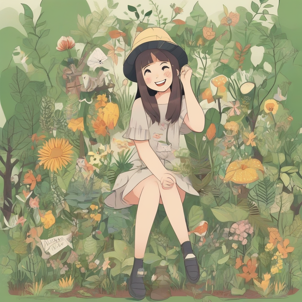 happy nature lover by 免费AI图像生成工具 | AIGAZOU