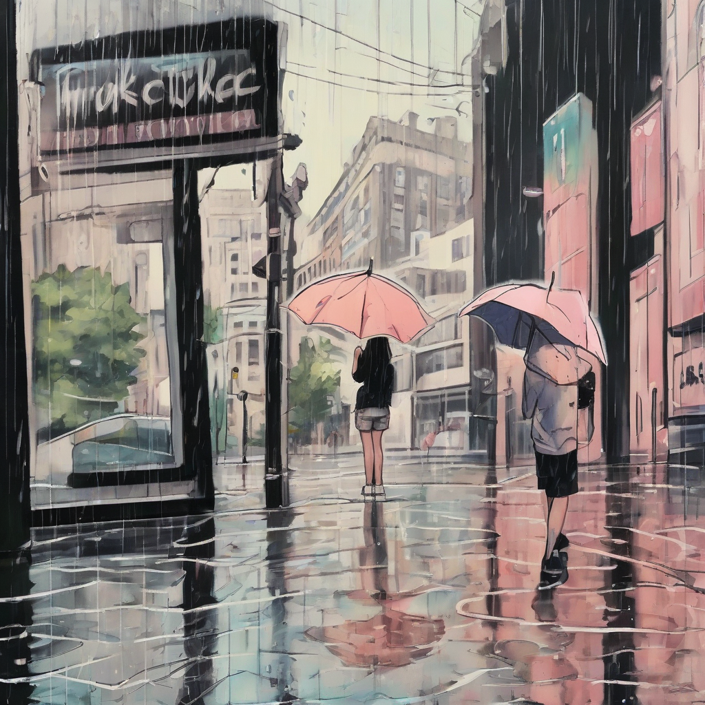 summer heartbreak rain by Générateur d'images par IA gratuit - Aucune connexion nécessaire✨ | AIGAZOU