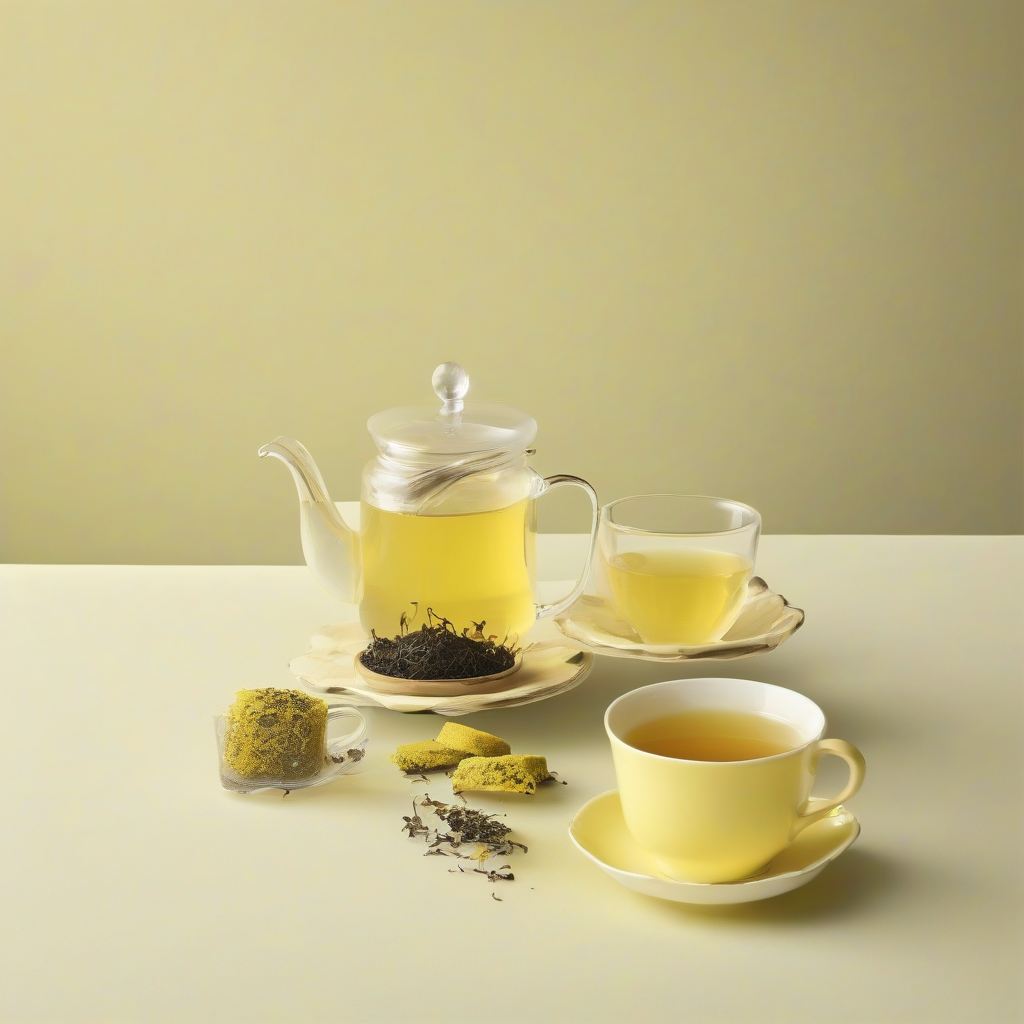 tea and life pale yellow simple image by मुफ्त एआई छवि जनरेटर - बिना लॉगिन के✨ | AIGAZOU