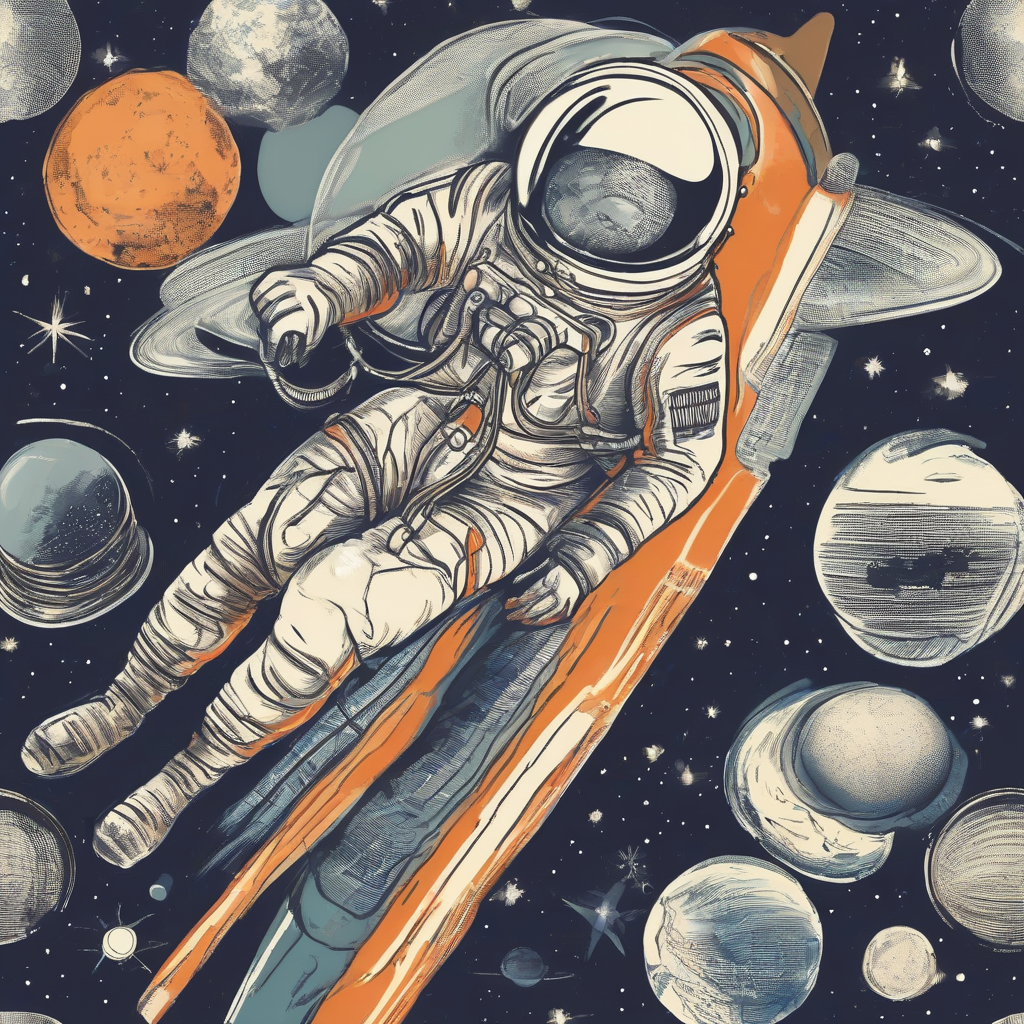 space travel by Générateur d'images par IA gratuit - Aucune connexion nécessaire✨ | AIGAZOU