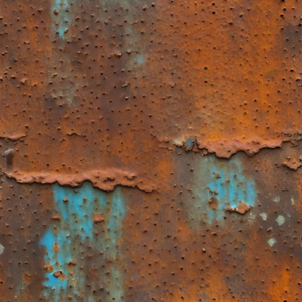 rusty metal surface with vivid colors and interesting patterns by मुफ्त एआई छवि जनरेटर - बिना लॉगिन के✨ | AIGAZOU