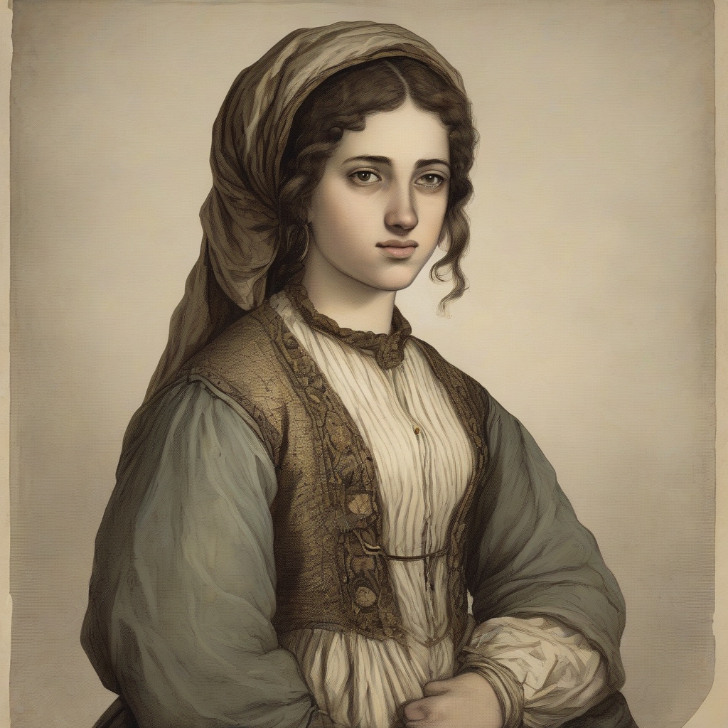 a girl who is the daughter of a merchant in 18th century jerusalem at 18 by मुफ्त एआई छवि जनरेटर - बिना लॉगिन के✨ | AIGAZOU