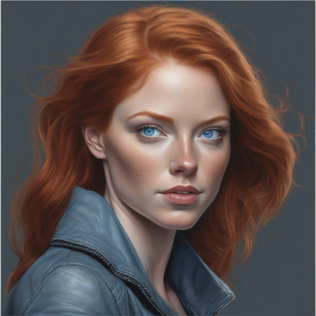 a realistic image of a beautiful redhead woman by मुफ्त एआई छवि जनरेटर - बिना लॉगिन के✨ | AIGAZOU