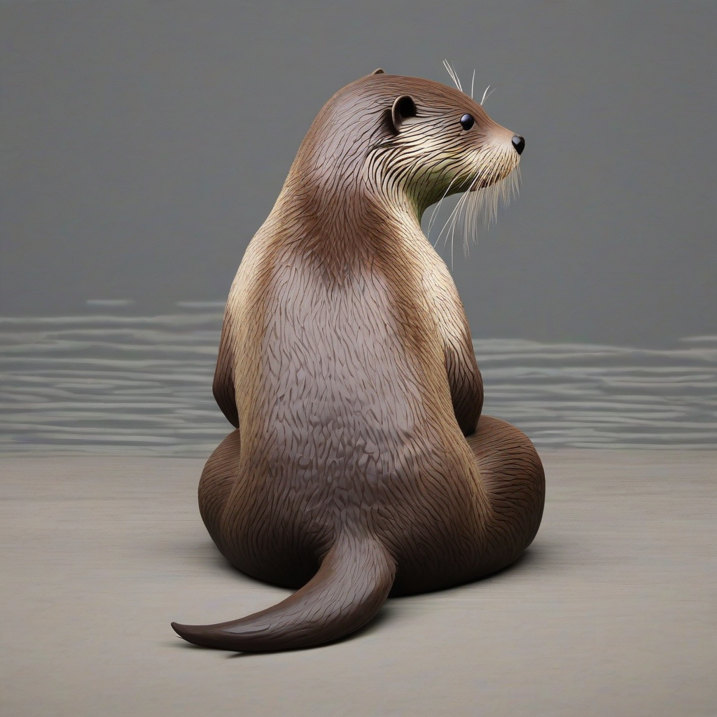 sitting otter on back by मुफ्त एआई छवि जनरेटर - बिना लॉगिन के✨ | AIGAZOU