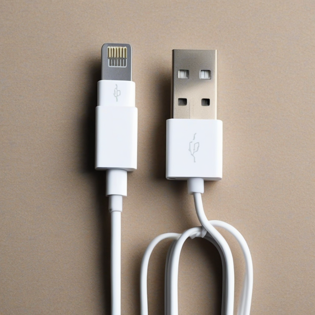 cable usb for iphone high definition photo by मुफ्त एआई छवि जनरेटर - बिना लॉगिन के✨ | AIGAZOU