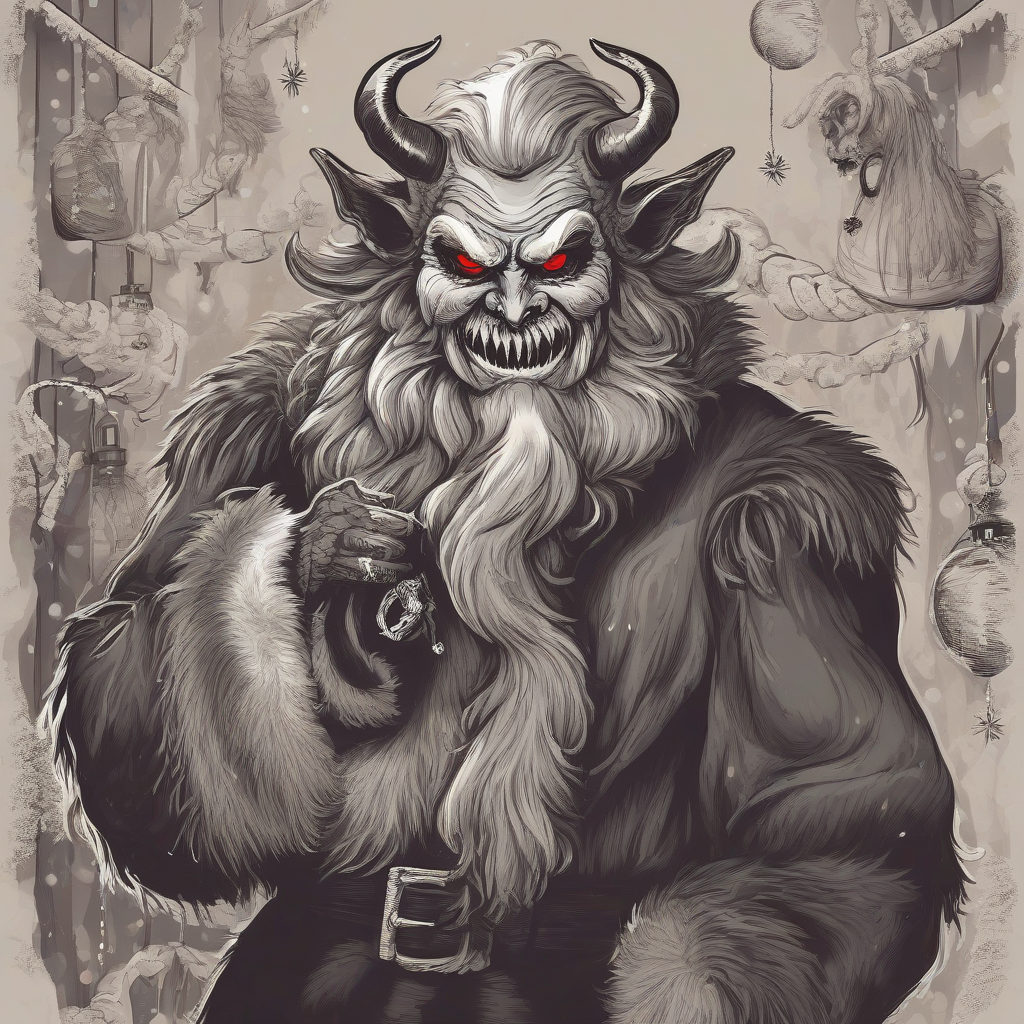 evil krampus in santa suit by मुफ्त एआई छवि जनरेटर - बिना लॉगिन के✨ | AIGAZOU