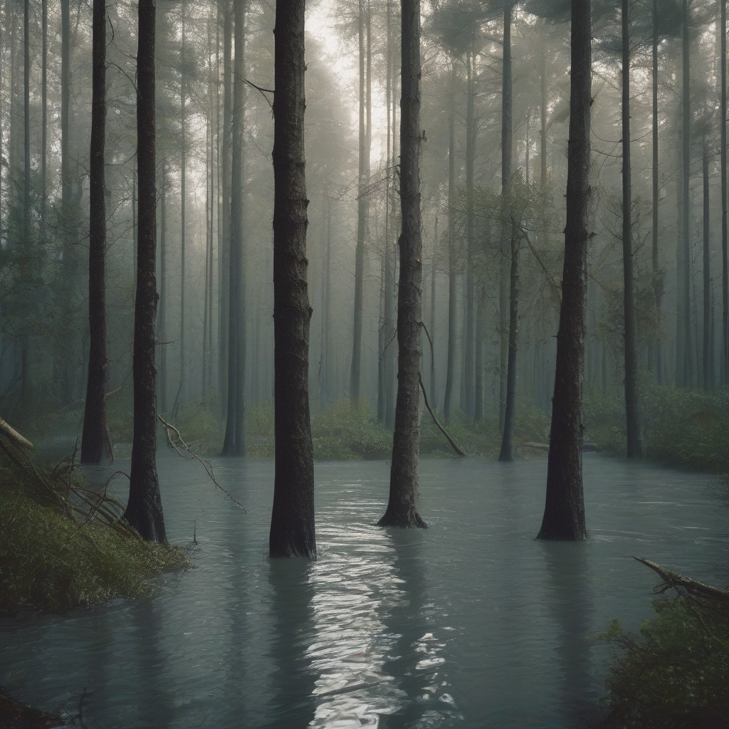 flood forest near the sea by मुफ्त एआई छवि जनरेटर - बिना लॉगिन के✨ | AIGAZOU