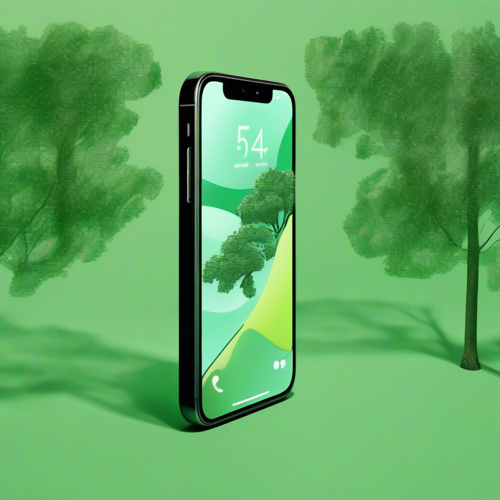 iphone 14 green background trees by मुफ्त एआई छवि जनरेटर - बिना लॉगिन के✨ | AIGAZOU