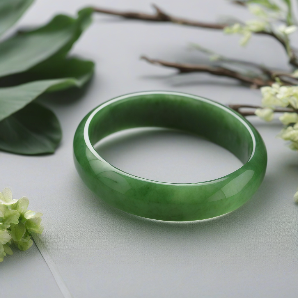 all green jade bracelet by मुफ्त एआई छवि जनरेटर - बिना लॉगिन के✨ | AIGAZOU