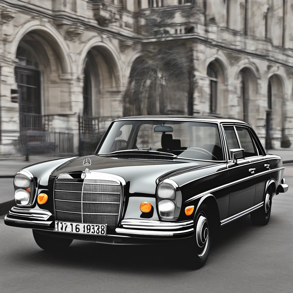 create a photo of a 1968 mercedes benz 280s by मुफ्त एआई छवि जनरेटर - बिना लॉगिन के✨ | AIGAZOU