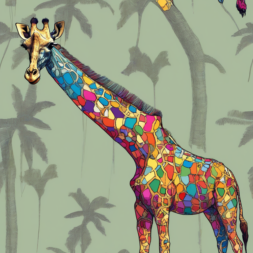 giraffe goethe color by मुफ्त एआई छवि जनरेटर - बिना लॉगिन के✨ | AIGAZOU