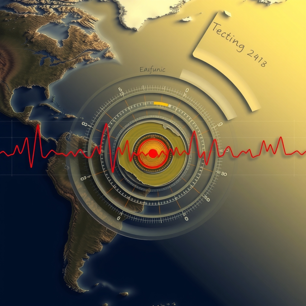 seismogram of an earthquake with tectonic plates by मुफ्त एआई छवि जनरेटर - बिना लॉगिन के✨ | AIGAZOU