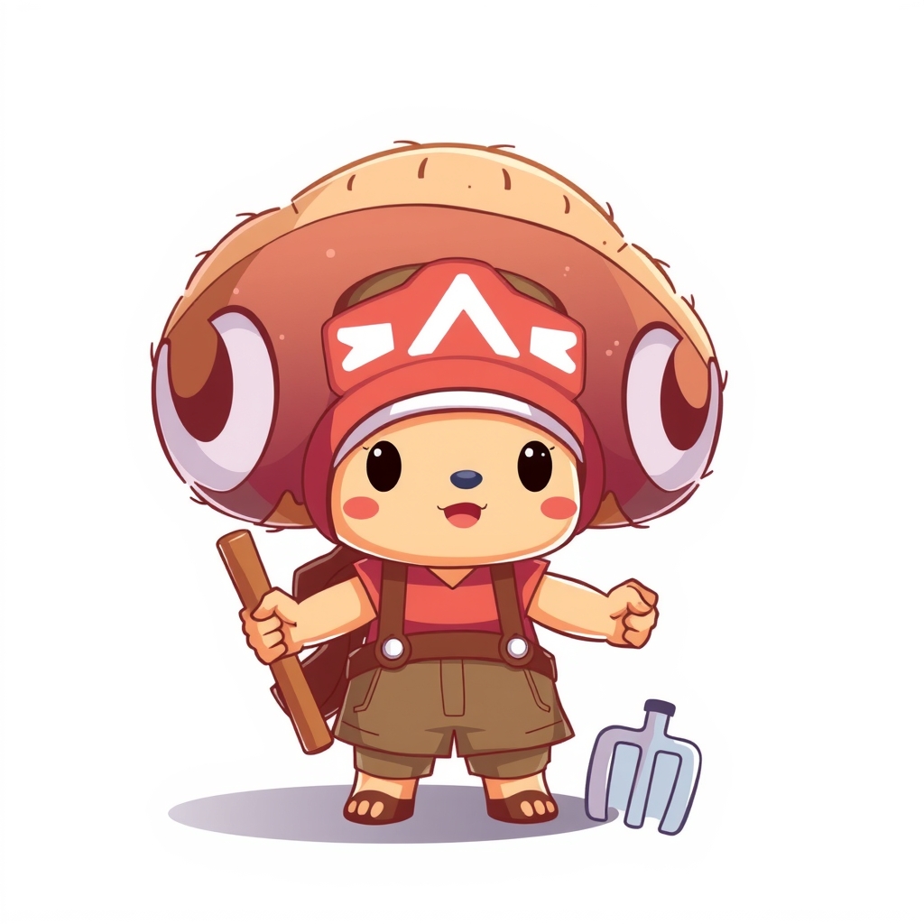 chopper farmer cute by 免费AI图像生成工具 | AIGAZOU