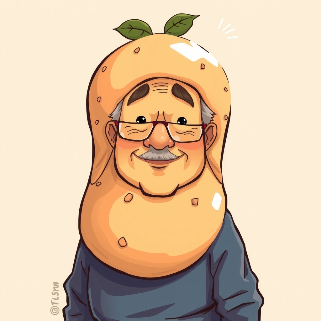 a cute uncle in a potato costume by Générateur d'images par IA gratuit - Aucune connexion nécessaire✨ | AIGAZOU