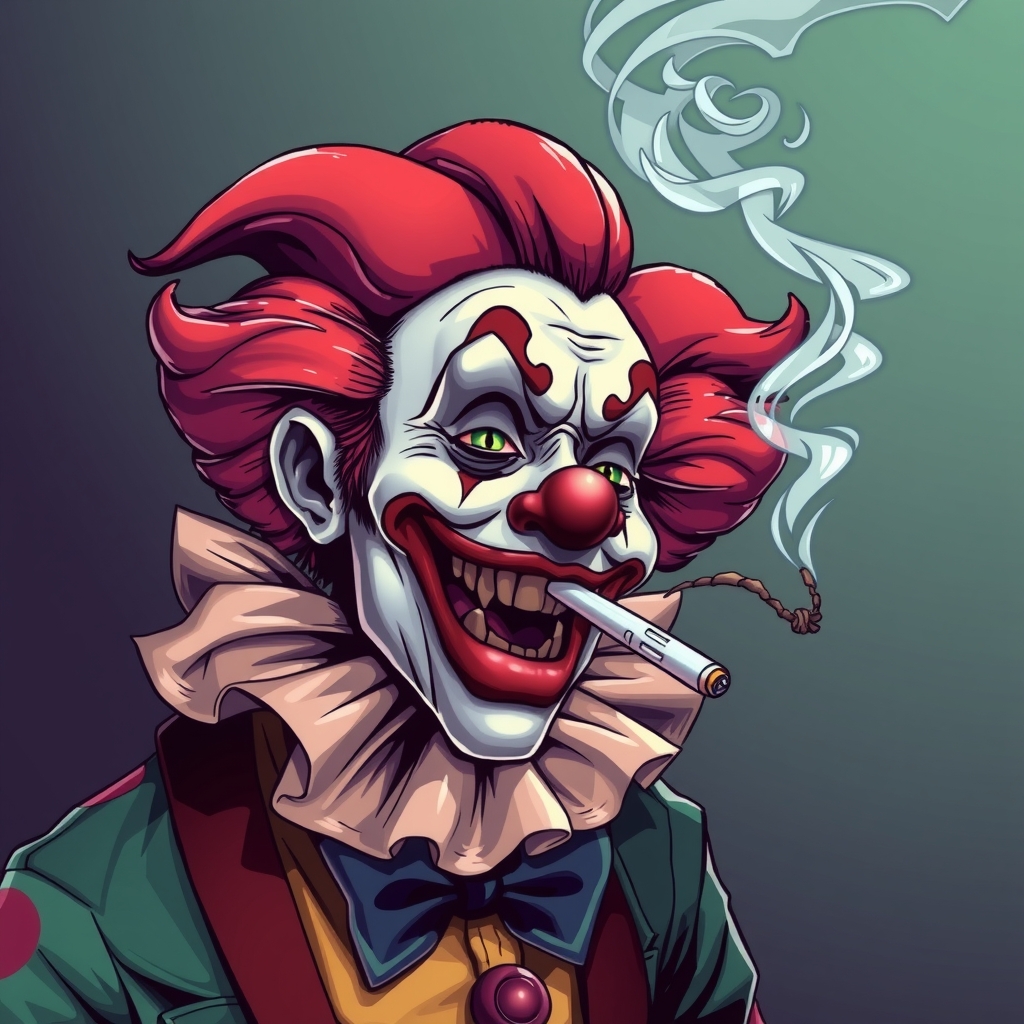 a smoker clown by मुफ्त एआई छवि जनरेटर - बिना लॉगिन के✨ | AIGAZOU