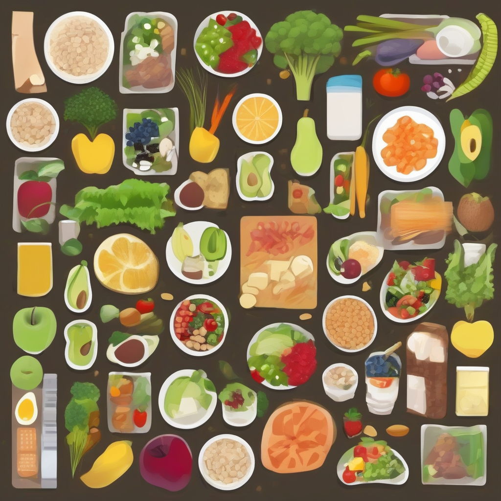 generate a healthy diet image horizontal by मुफ्त एआई छवि जनरेटर - बिना लॉगिन के✨ | AIGAZOU