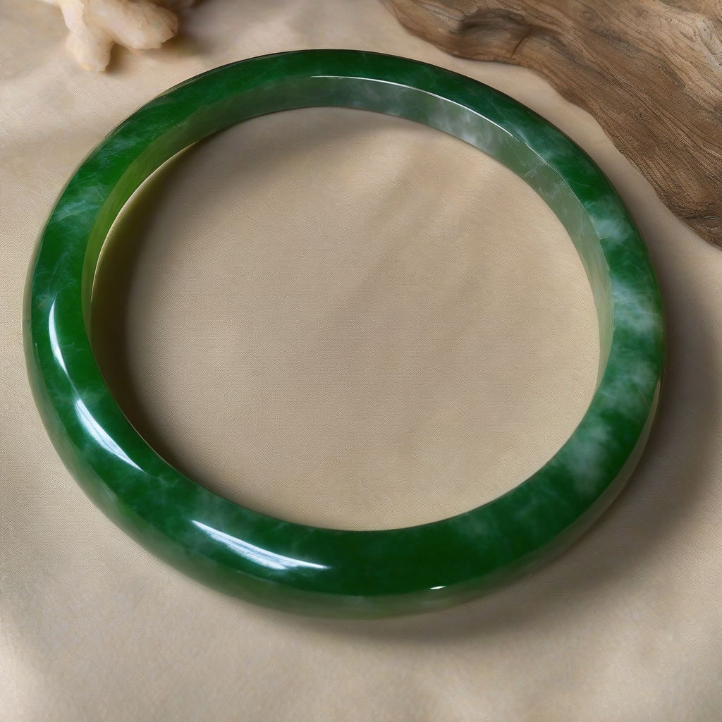 full green jade bracelet by मुफ्त एआई छवि जनरेटर - बिना लॉगिन के✨ | AIGAZOU