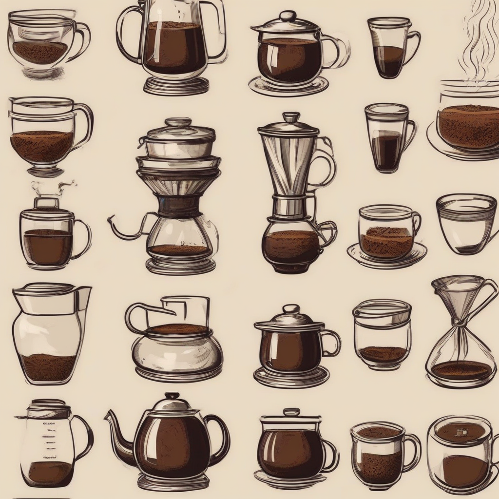 how to brew coffee briefly and concisely by मुफ्त एआई छवि जनरेटर - बिना लॉगिन के✨ | AIGAZOU