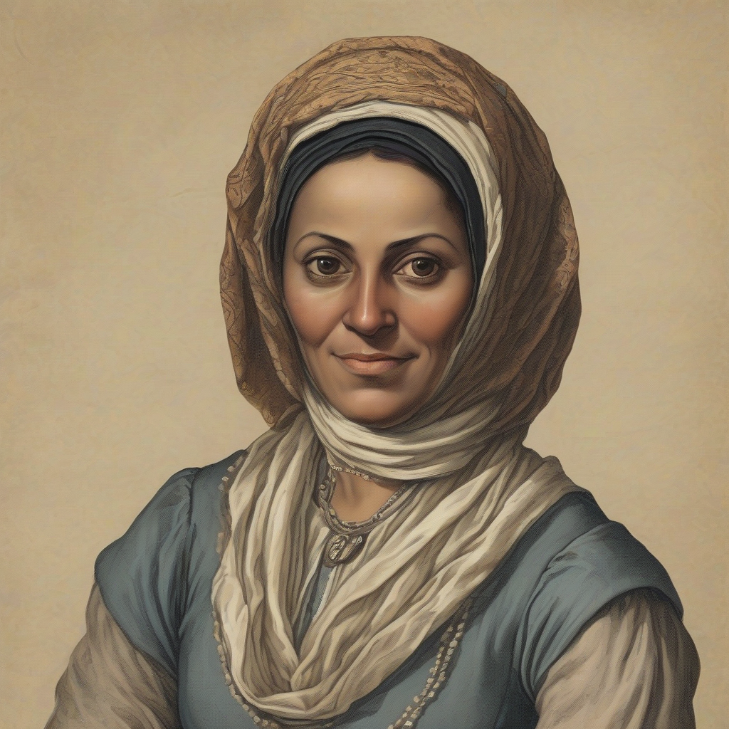 a wealthy 40 year old muslim woman in 18th century jerusalem by मुफ्त एआई छवि जनरेटर - बिना लॉगिन के✨ | AIGAZOU