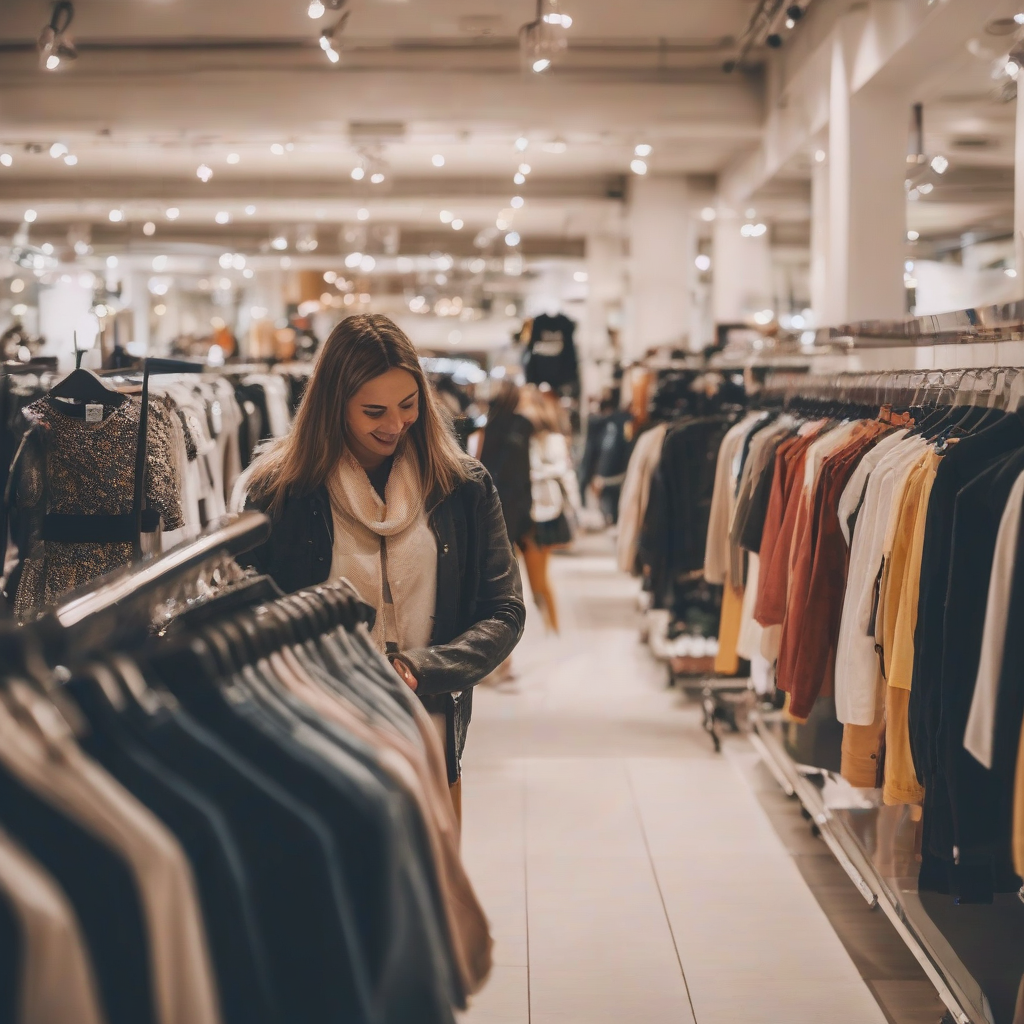 person shopping in clothing store by मुफ्त एआई छवि जनरेटर - बिना लॉगिन के✨ | AIGAZOU