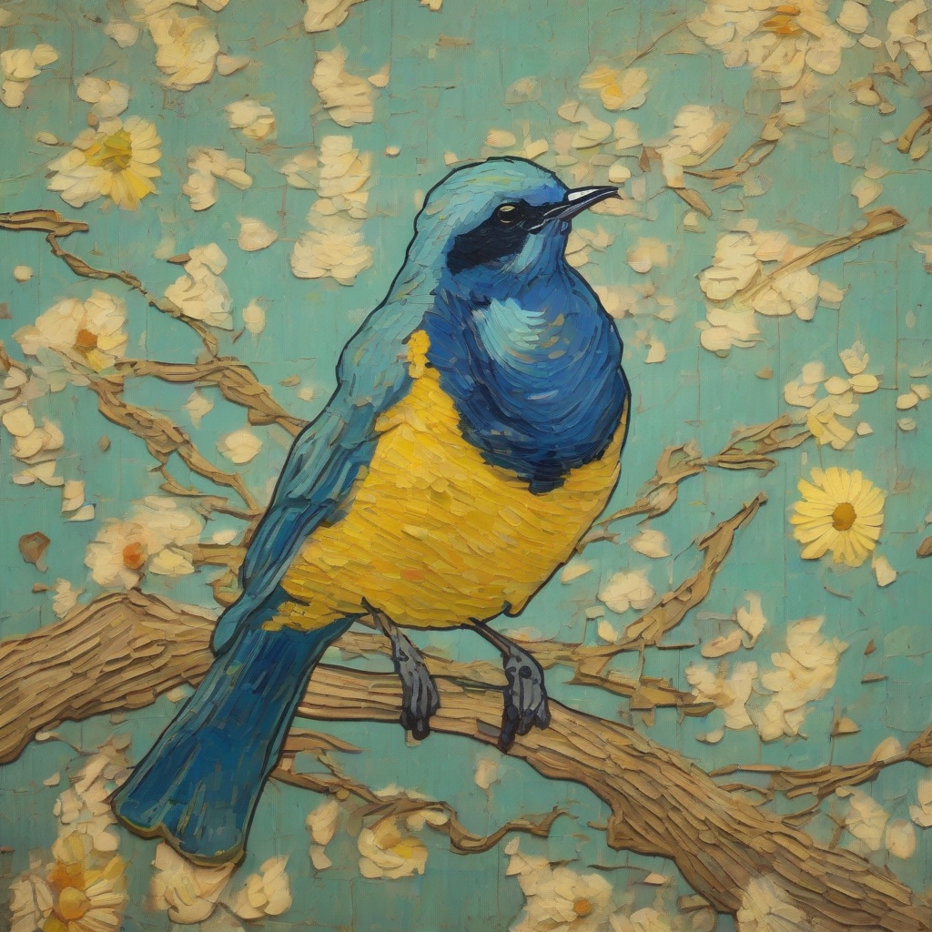 bird of van gogh by मुफ्त एआई छवि जनरेटर - बिना लॉगिन के✨ | AIGAZOU