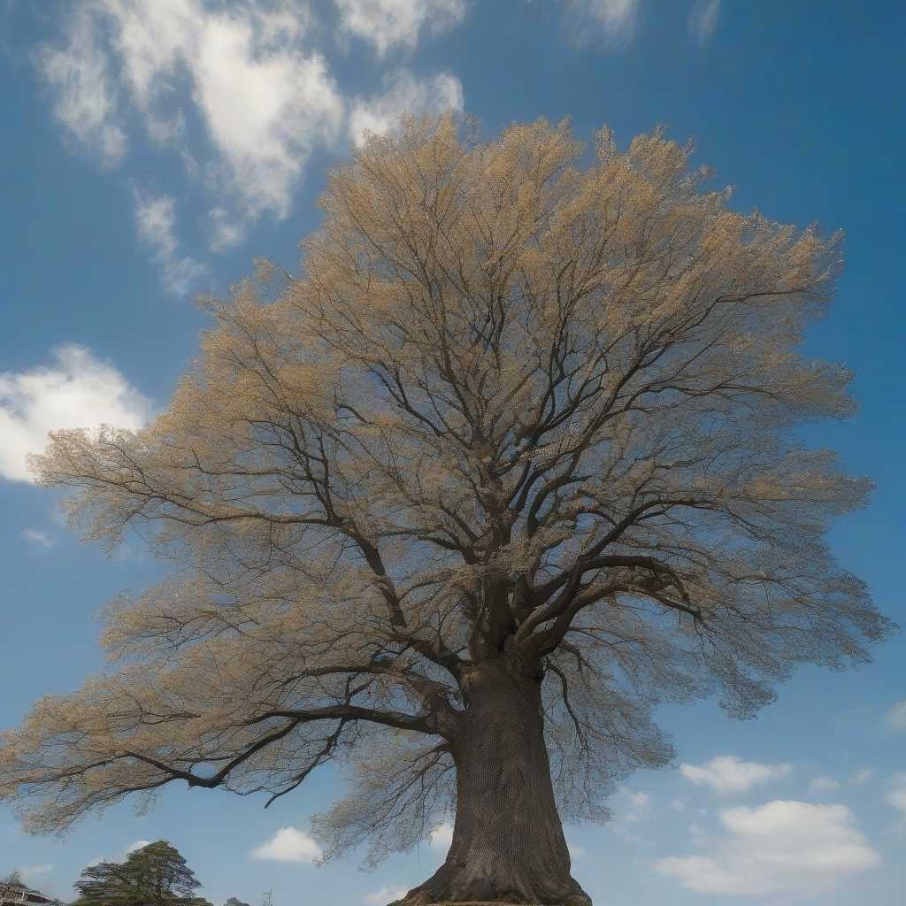 blue sky and huge tree by मुफ्त एआई छवि जनरेटर - बिना लॉगिन के✨ | AIGAZOU