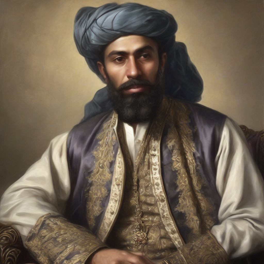 a wealthy muslim man in the 18th century at 40 by मुफ्त एआई छवि जनरेटर - बिना लॉगिन के✨ | AIGAZOU