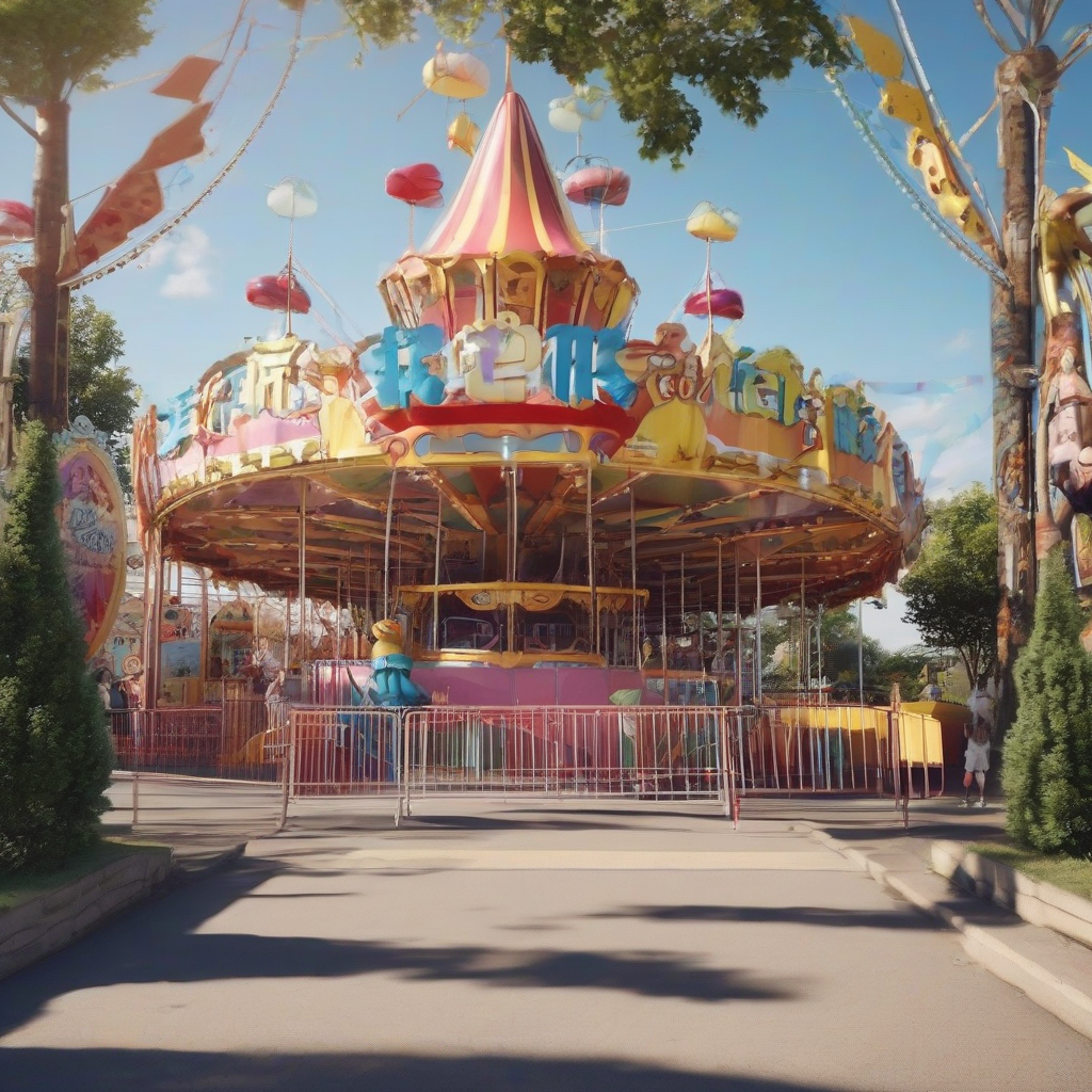 amusement park entrance by मुफ्त एआई छवि जनरेटर - बिना लॉगिन के✨ | AIGAZOU