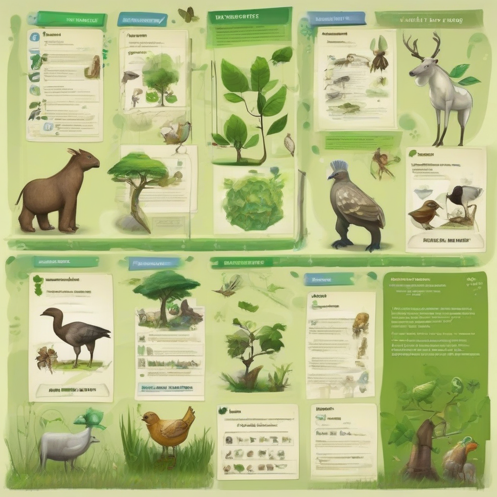 create a board with invented ecology characters by मुफ्त एआई छवि जनरेटर - बिना लॉगिन के✨ | AIGAZOU