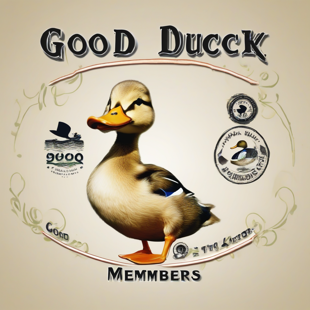 good duck members card design by मुफ्त एआई छवि जनरेटर - बिना लॉगिन के✨ | AIGAZOU