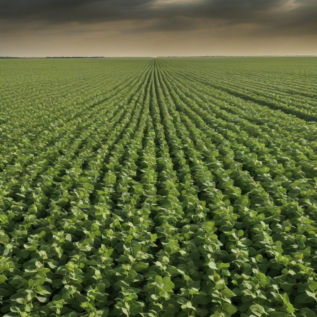 endless soybean field in monoculture by मुफ्त एआई छवि जनरेटर - बिना लॉगिन के✨ | AIGAZOU