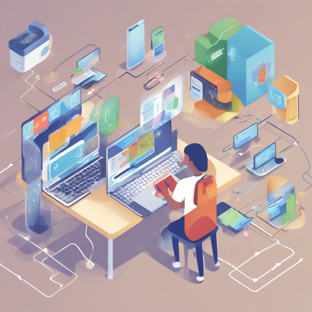 illustration of a personalized learning path managed by ai by मुफ्त एआई छवि जनरेटर - बिना लॉगिन के✨ | AIGAZOU