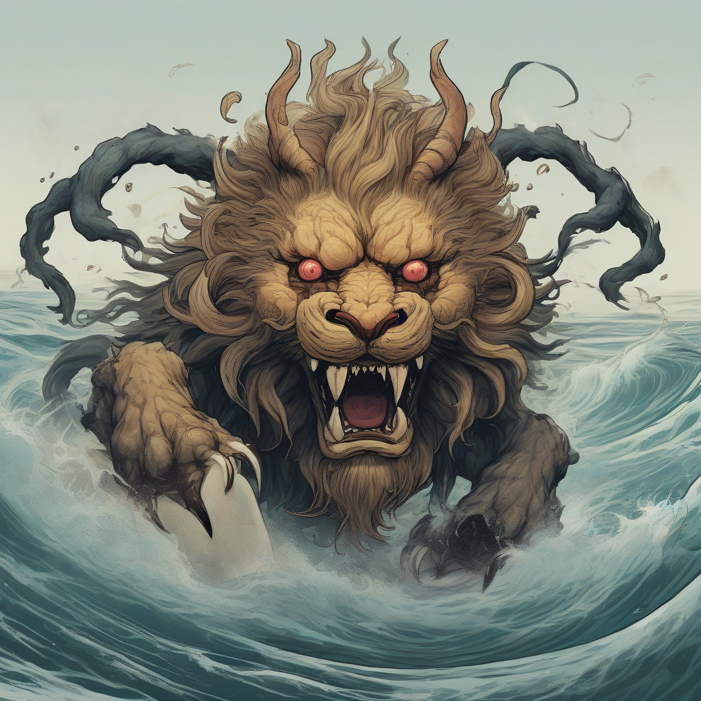 scary monster emerges from the sea by मुफ्त एआई छवि जनरेटर - बिना लॉगिन के✨ | AIGAZOU