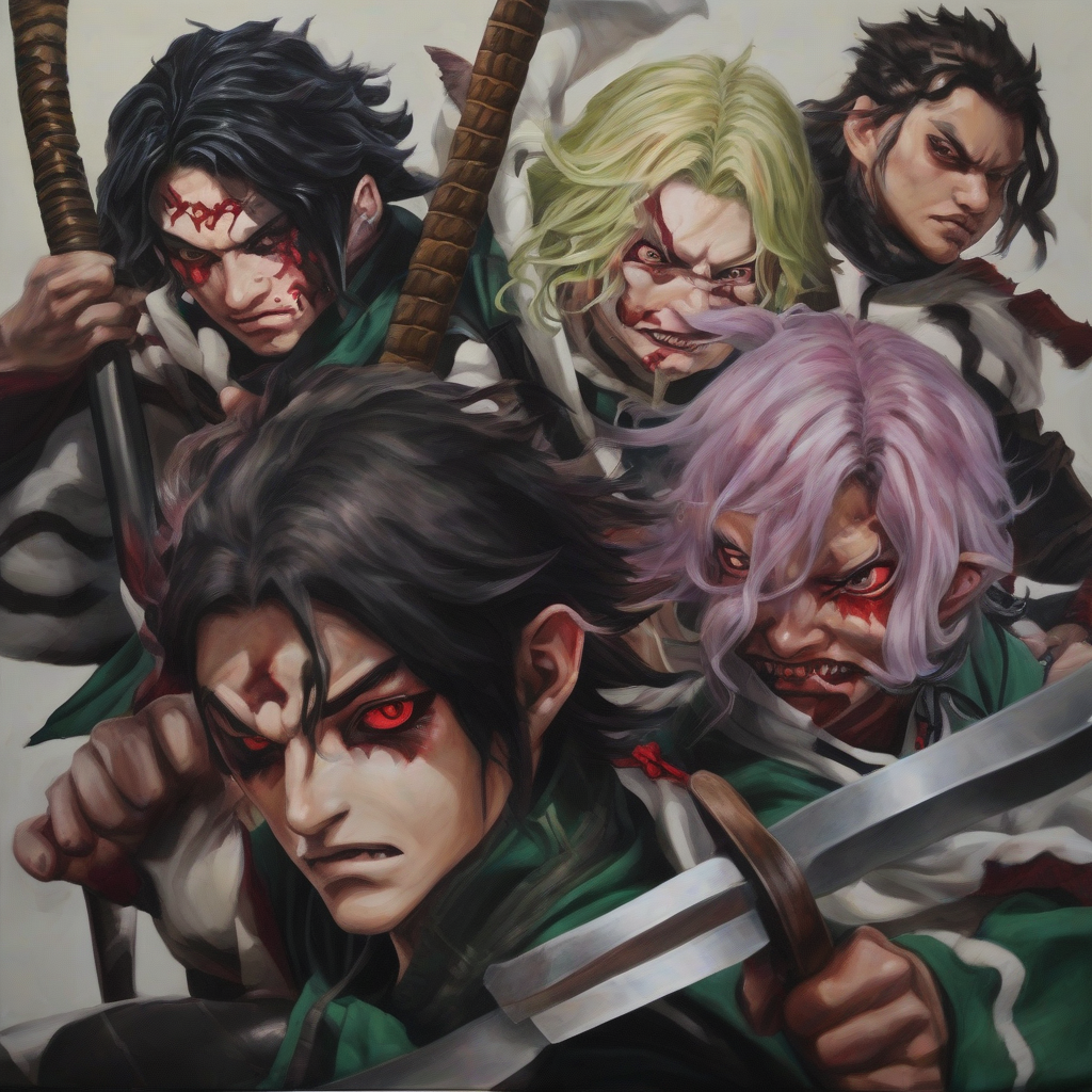 realistic art demon slayer demon slayer corps by मुफ्त एआई छवि जनरेटर - बिना लॉगिन के✨ | AIGAZOU