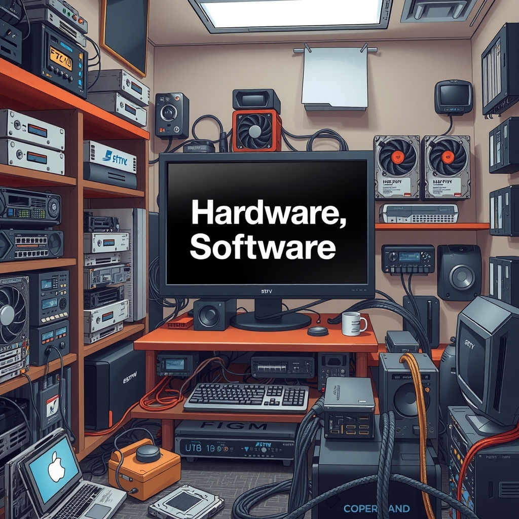 create a realistic image of software hardware by मुफ्त एआई छवि जनरेटर - बिना लॉगिन के✨ | AIGAZOU